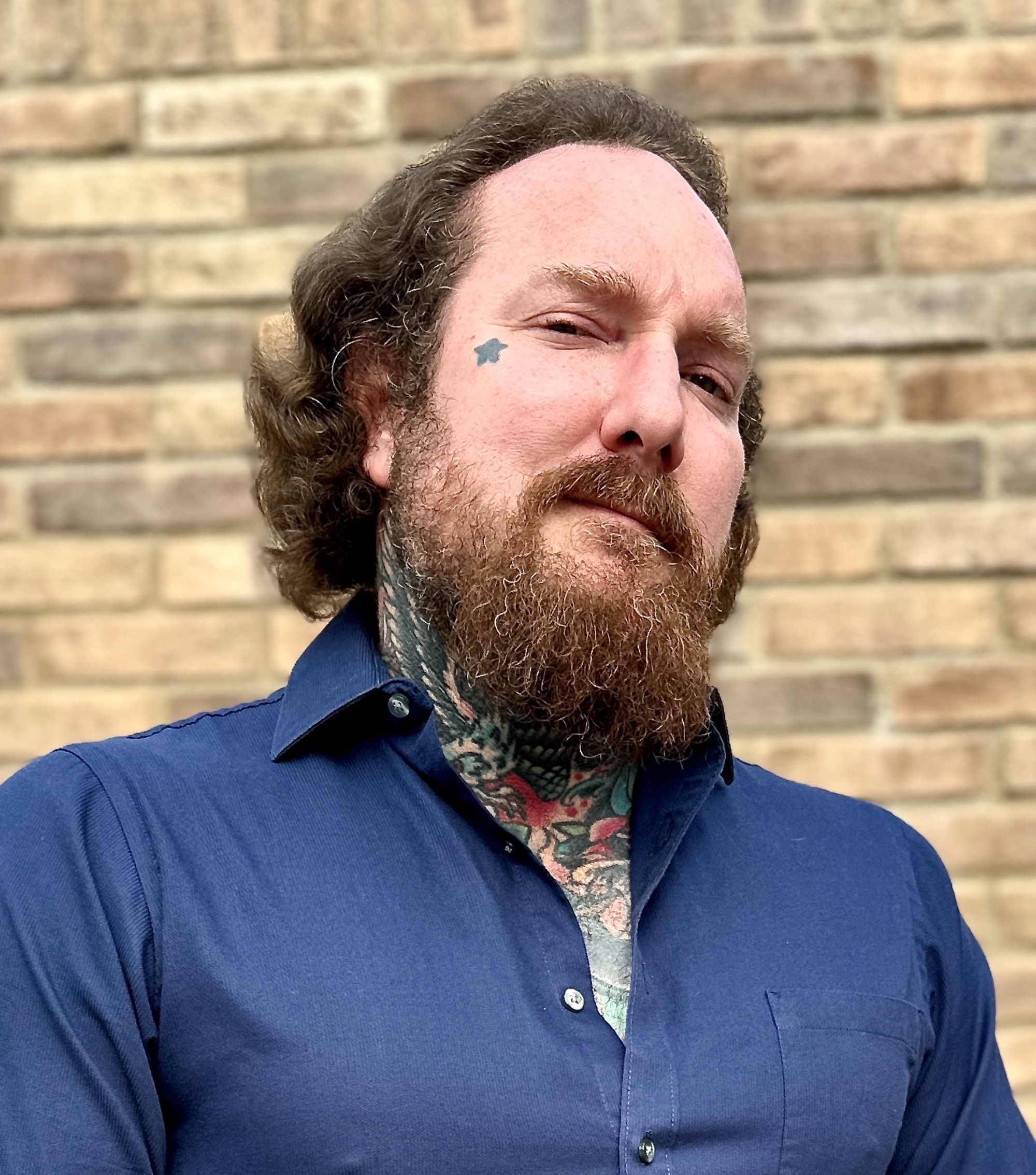  Actor Brandon Notch serious head shot 